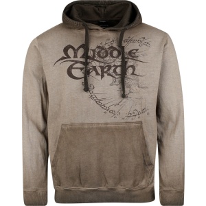 Pán prstenů Middle Earth Mikina s kapucí šedá