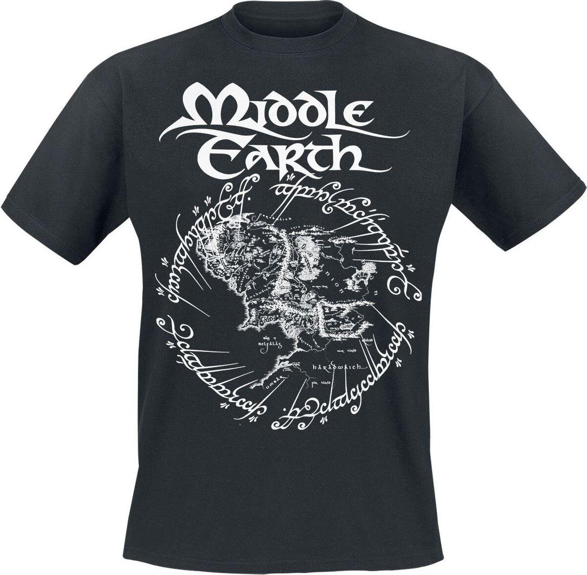 Pán prstenů Middle Earth Tričko černá - Merchstore.cz