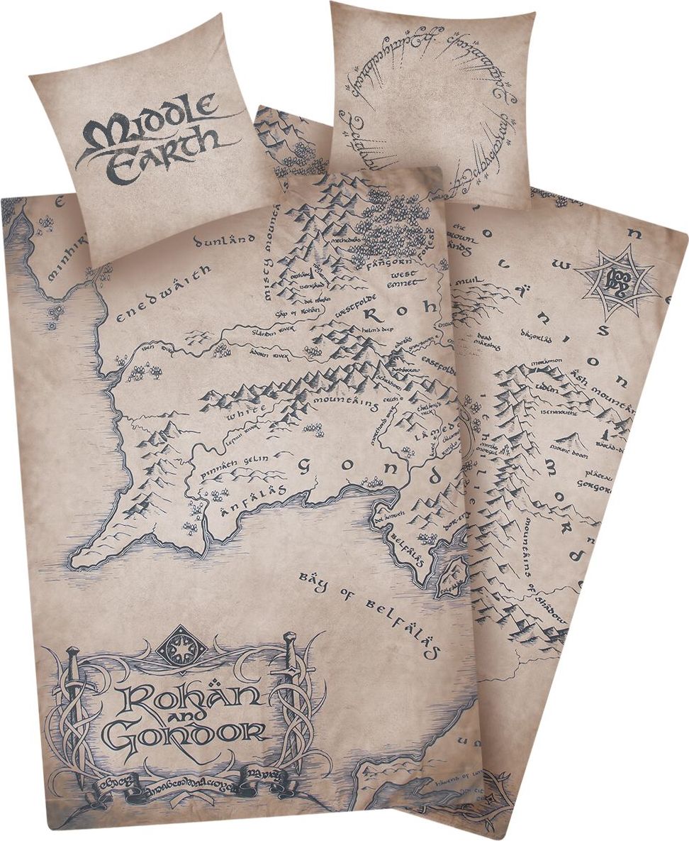 Pán prstenů Mittelerde Ložní prádlo vícebarevný - Merchstore.cz Pán prstenů Mittelerde Ložní prádlo vícebarevný - Merchstore.cz