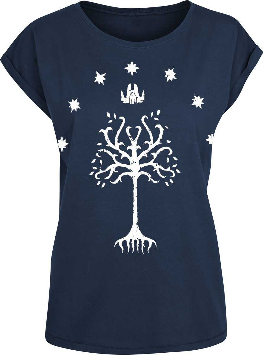 Pán prstenů Tree Of Gondor Dámské tričko tmavě modrá - Merchstore.cz