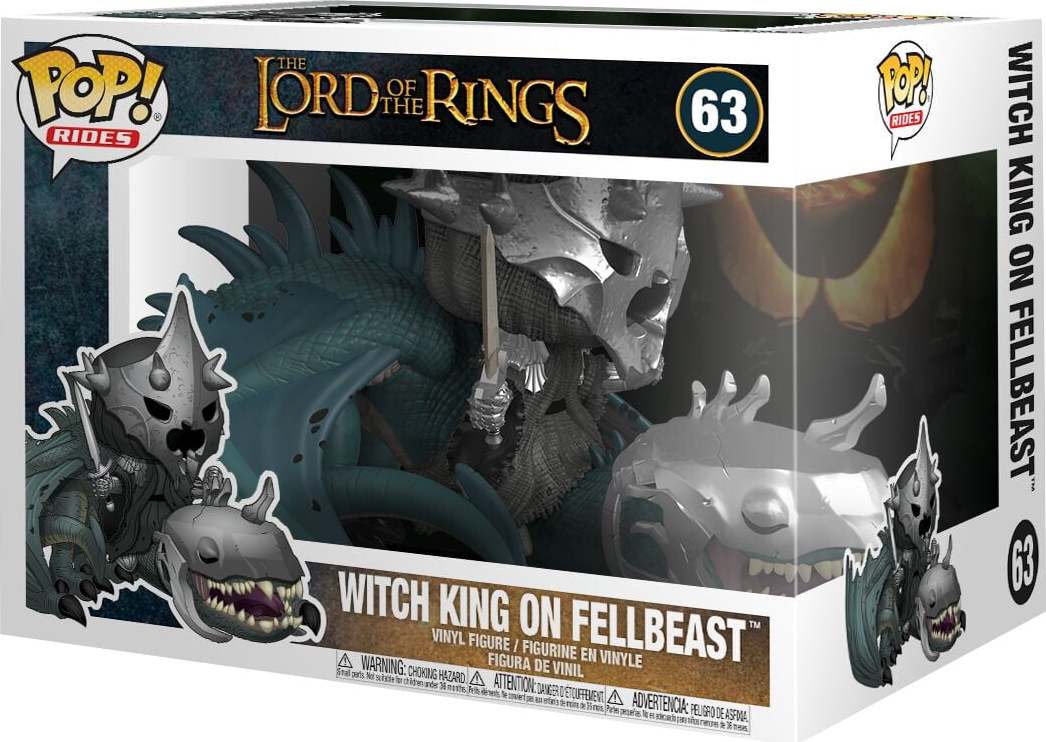 Pán prstenů Vinylová figurka č.63 Witch King on Fellbeast (Pop! Rides) Sberatelská postava standard - Merchstore.cz