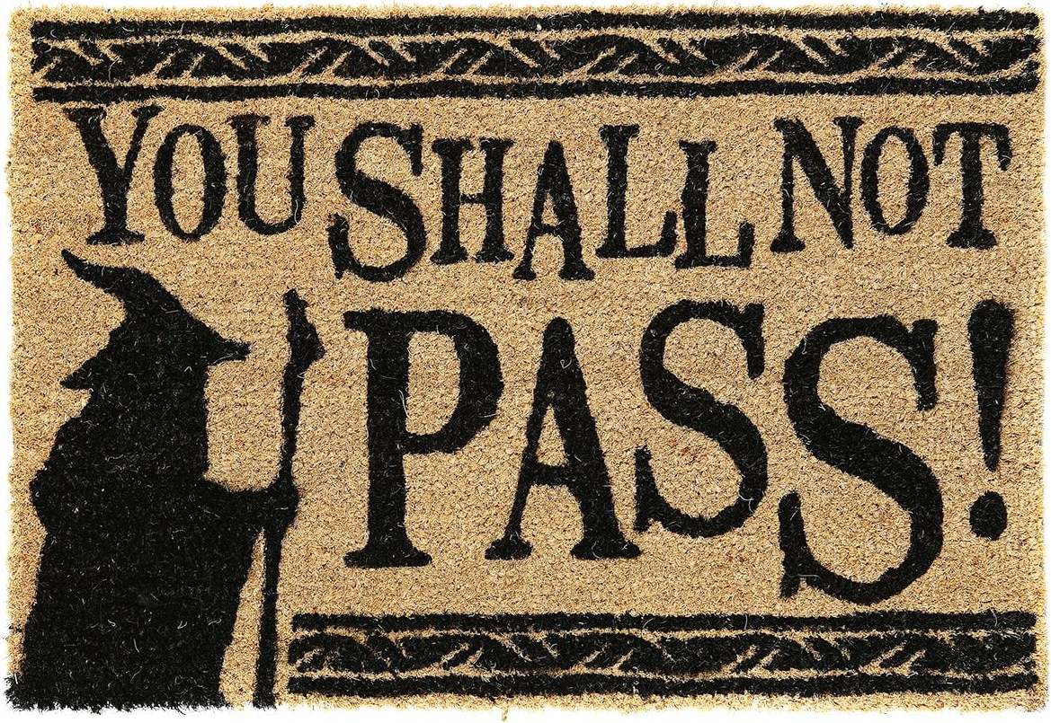 Pán prstenů You Shall Not Pass! Rohožka hnedá/cerná - Merchstore.cz Pán prstenů You Shall Not Pass! Rohožka hnedá/cerná - Merchstore.cz