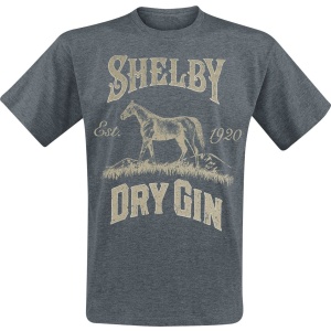 Peaky Blinders Shelby Dry Gin Tričko šedá