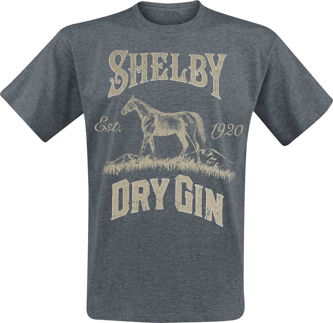 Peaky Blinders Shelby Dry Gin Tričko šedá - Merchstore.cz