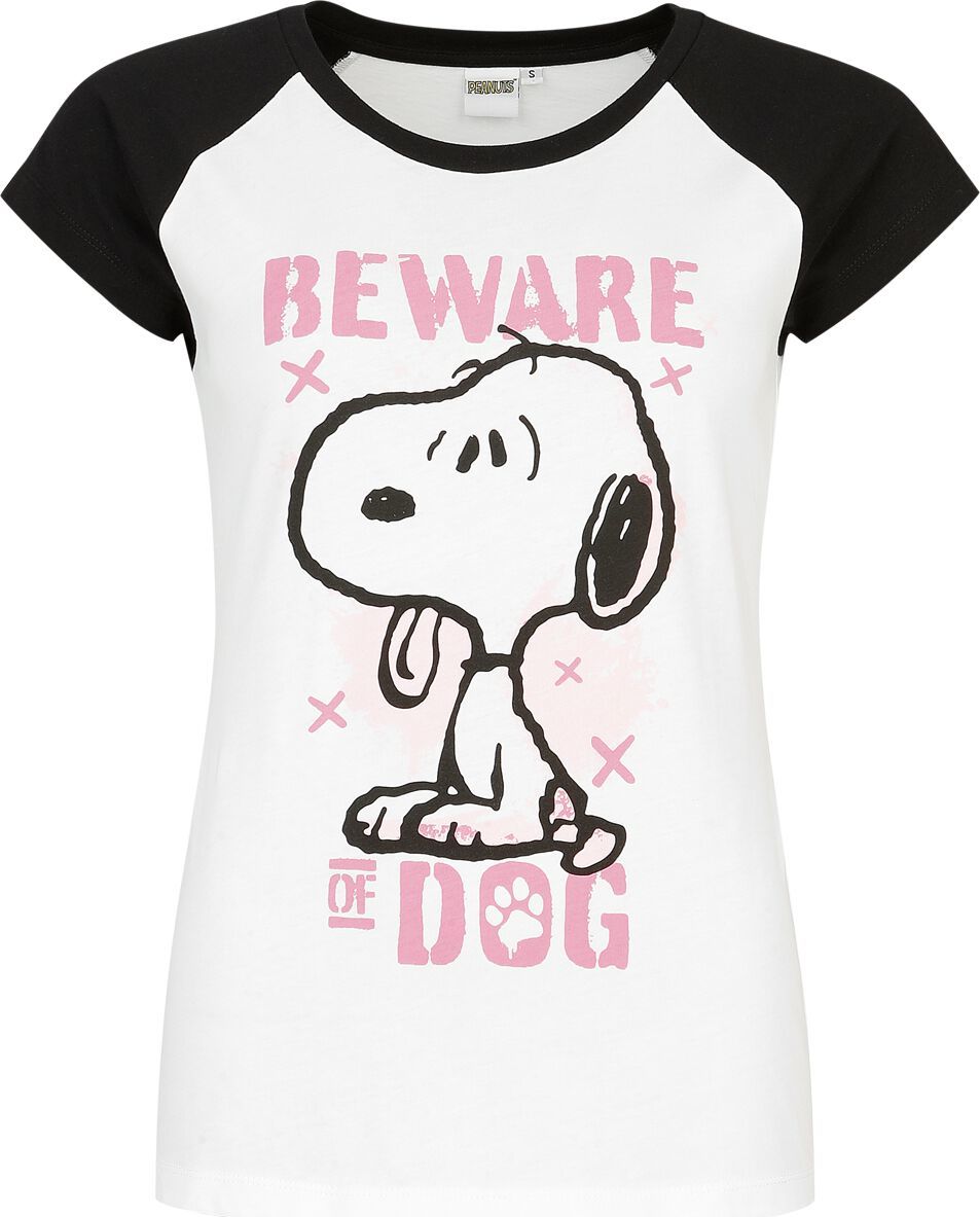 Peanuts Beware Of Dog Dámské tričko vícebarevný - Merchstore.cz