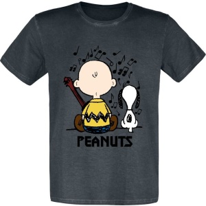 Peanuts Charlie Brown und Snoopy Tričko černá