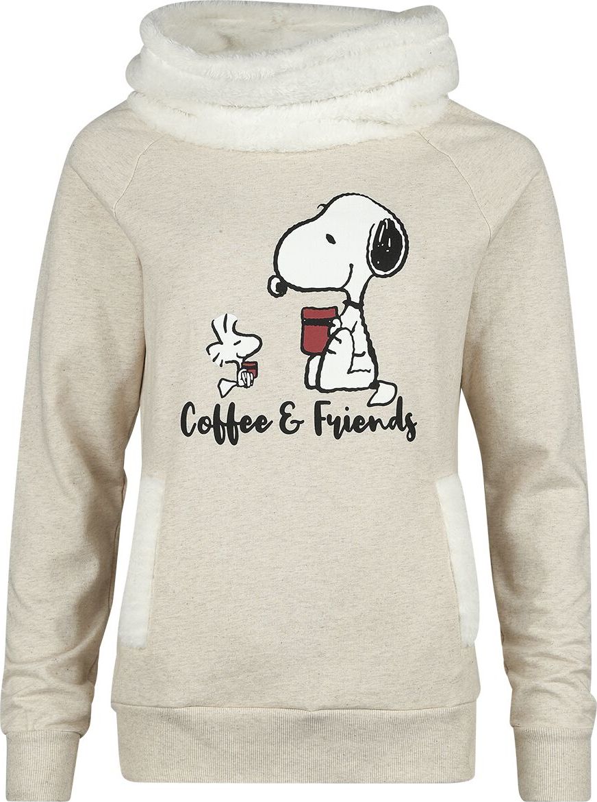 Peanuts Coffee & Friends Dámská mikina béžová - Merchstore.cz