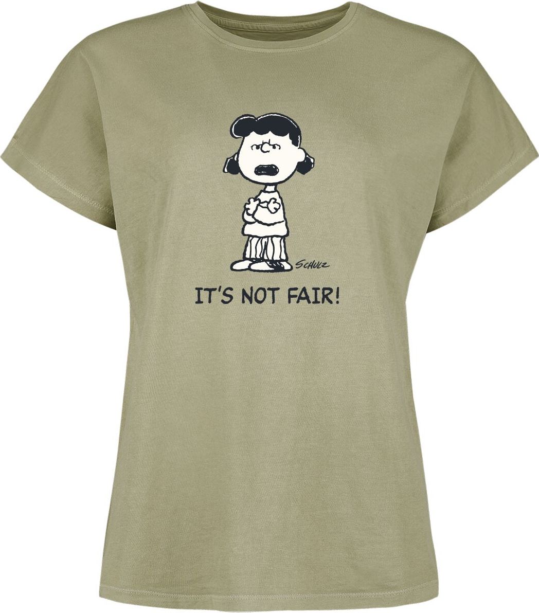 Peanuts Lucy van Pelt - It´s Not Fair! Dámské tričko zelená - Merchstore.cz Peanuts Lucy van Pelt - It´s Not Fair! Dámské tričko zelená - Merchstore.cz