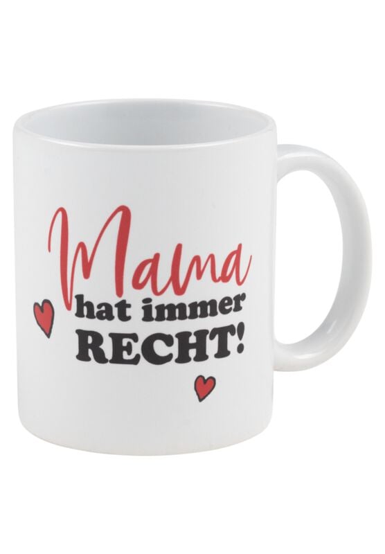 Peanuts Mama hat immer Recht! Hrnek bílá/cerná/cervená - Merchstore.cz