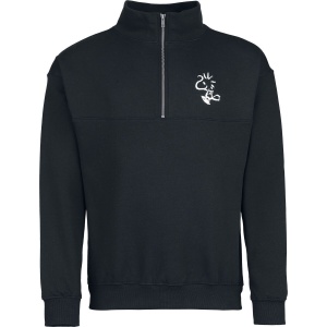 Peanuts Pletený svetr se zipem Peanuts - Woodstock Mikina černá - Merchstore.cz