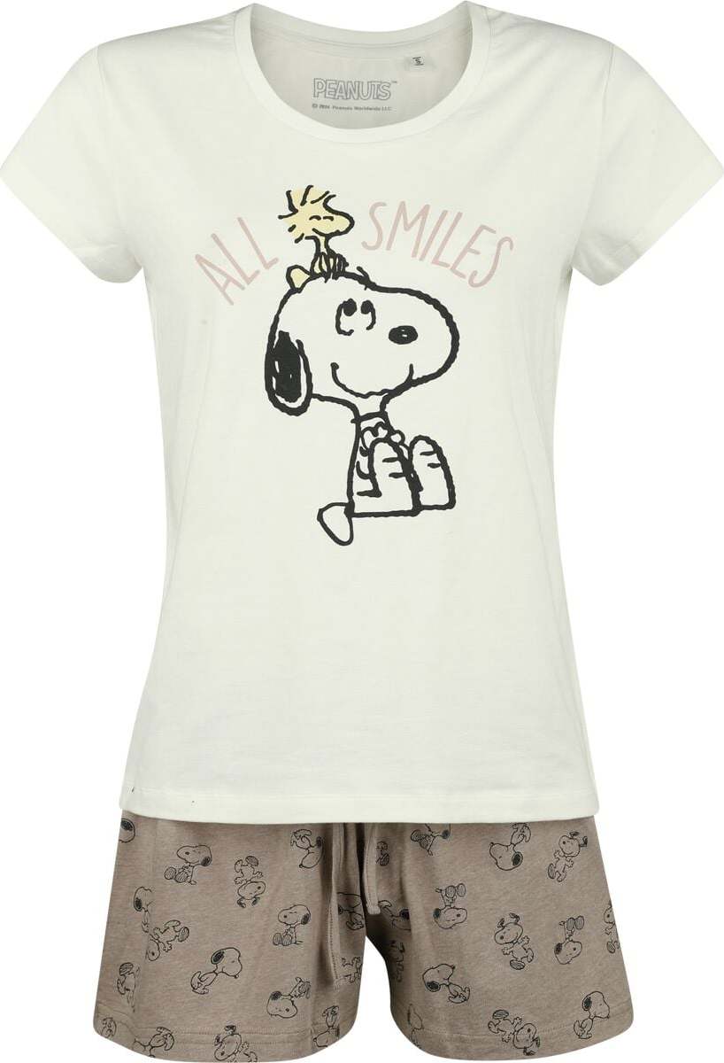 Peanuts Snoopy und Woostock - All Smiles pyžama vícebarevný - Merchstore.cz