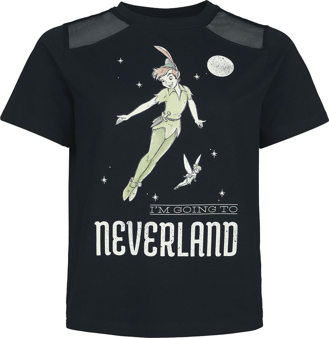 Peter Pan Tinker Bell - Neverland Dámské tričko černá - Merchstore.cz