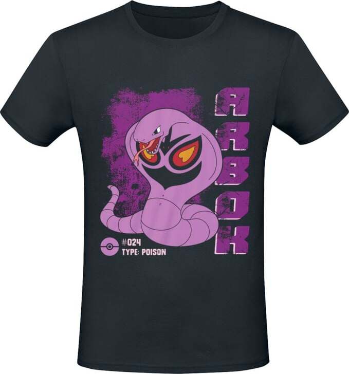 Pokémon Arbok Tričko černá - Merchstore.cz
