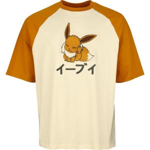 Pokémon Eevee - Oversize Tričko hnědá - Merchstore.cz