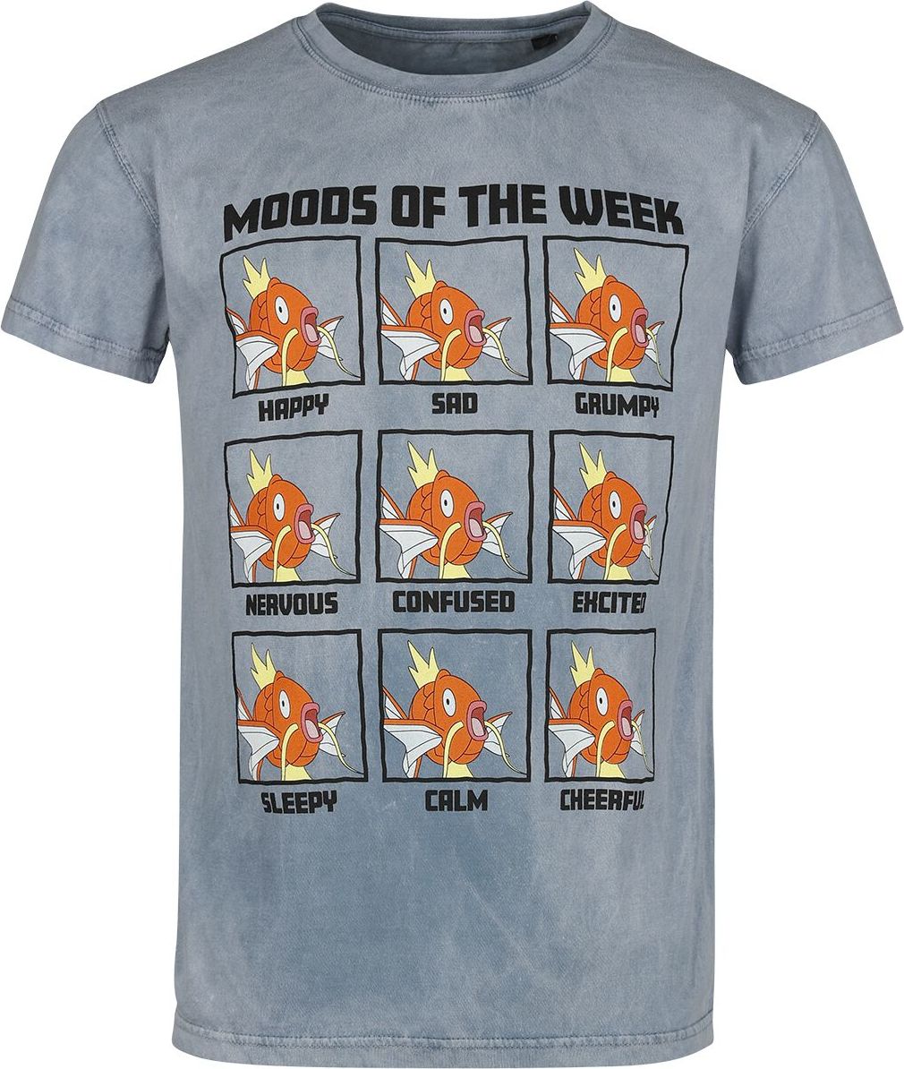 Pokémon Karpador - Moods Of The Week Tričko modrá - Merchstore.cz
