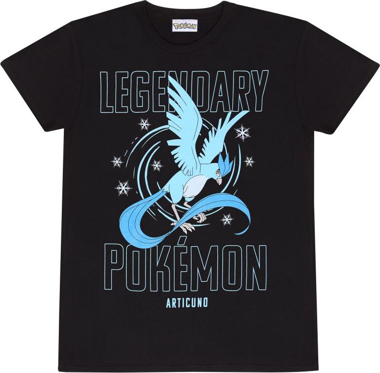 Pokémon Legendary Articuno Tričko černá - Merchstore.cz Pokémon Legendary Articuno Tričko černá - Merchstore.cz