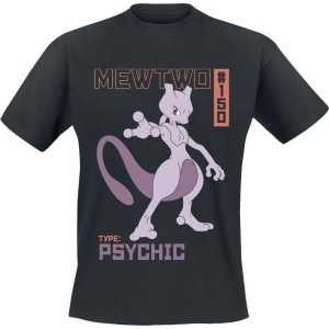Pokémon Mewtu Tričko černá - Merchstore.cz
