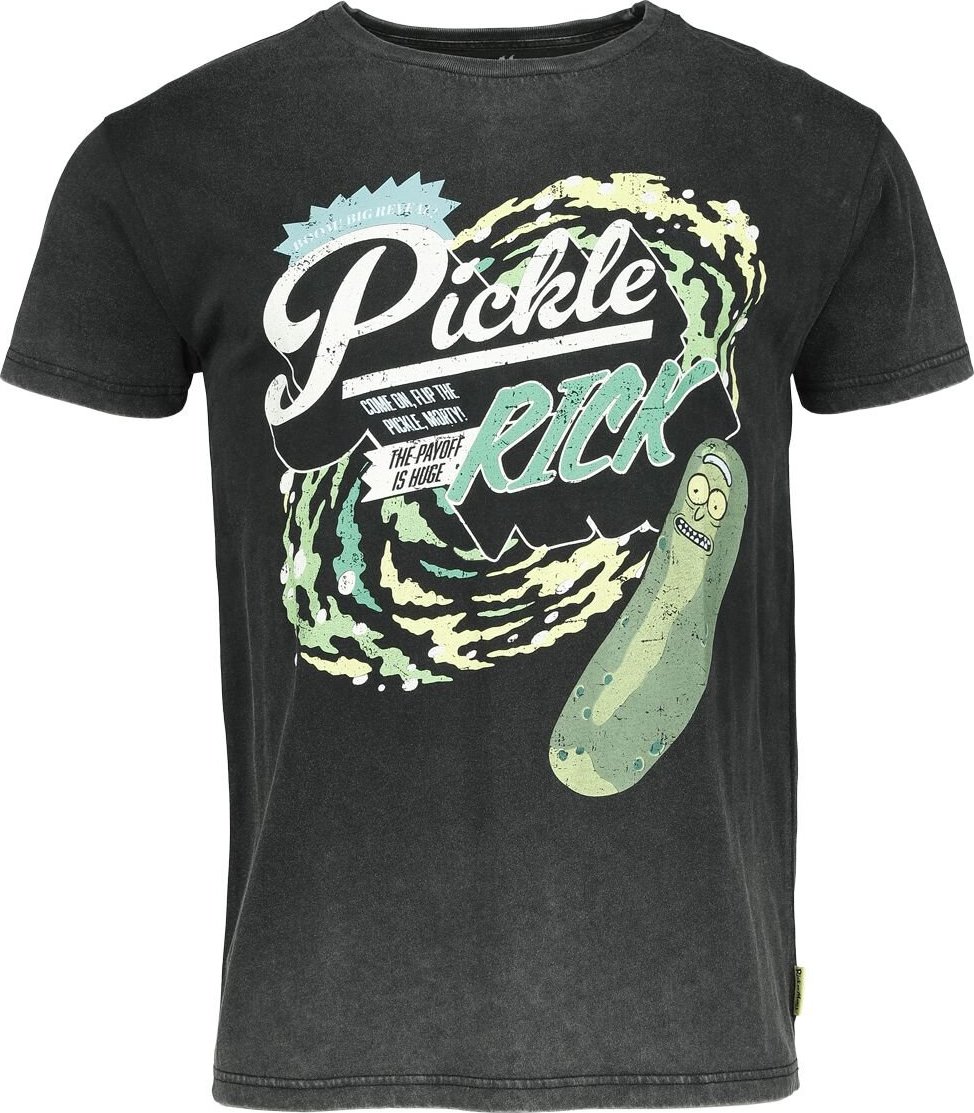 Rick And Morty Pickle Rick Tričko černá - Merchstore.cz