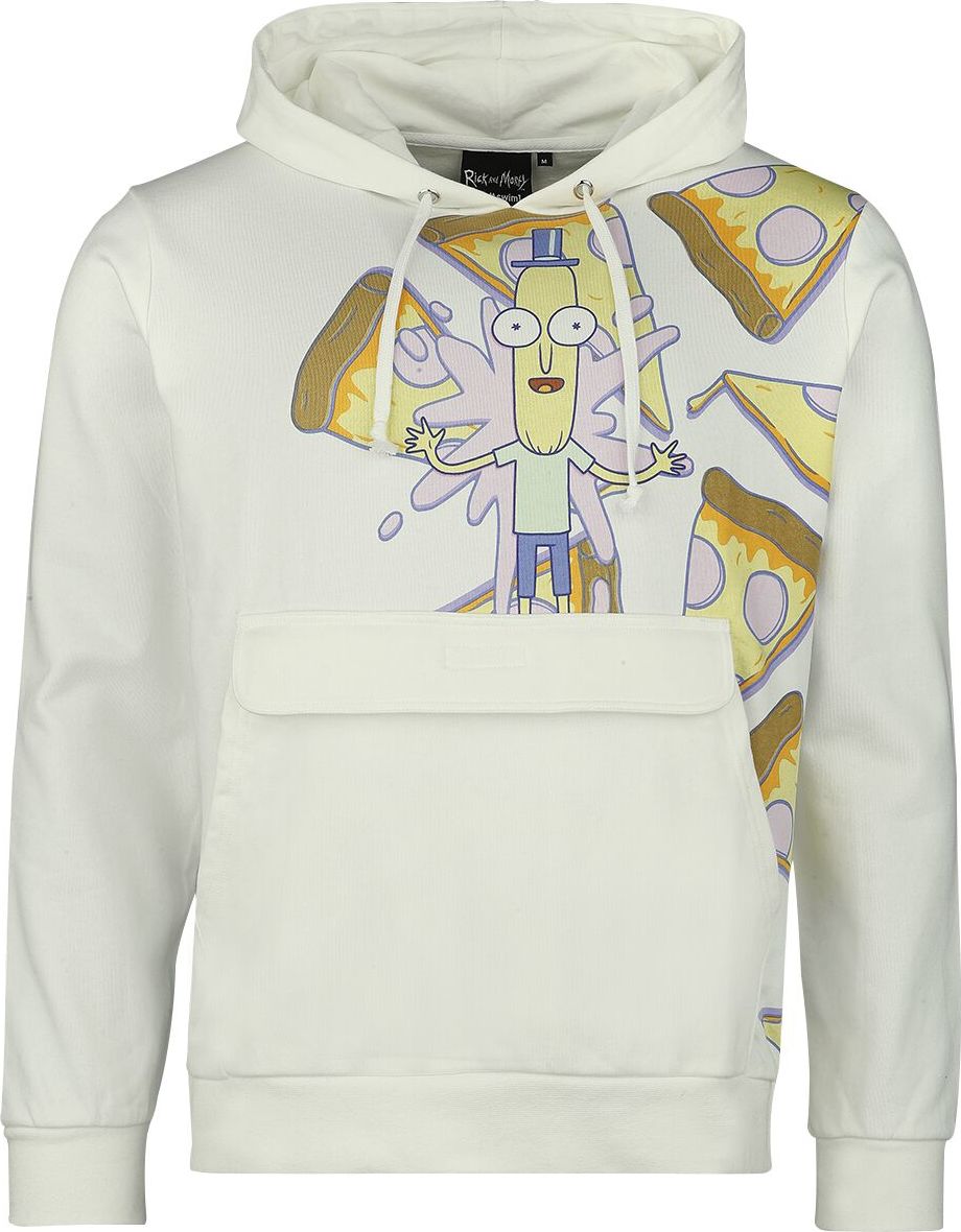 Rick And Morty Pizza Party Mikina s kapucí bílá - Merchstore.cz Rick And Morty Pizza Party Mikina s kapucí bílá - Merchstore.cz