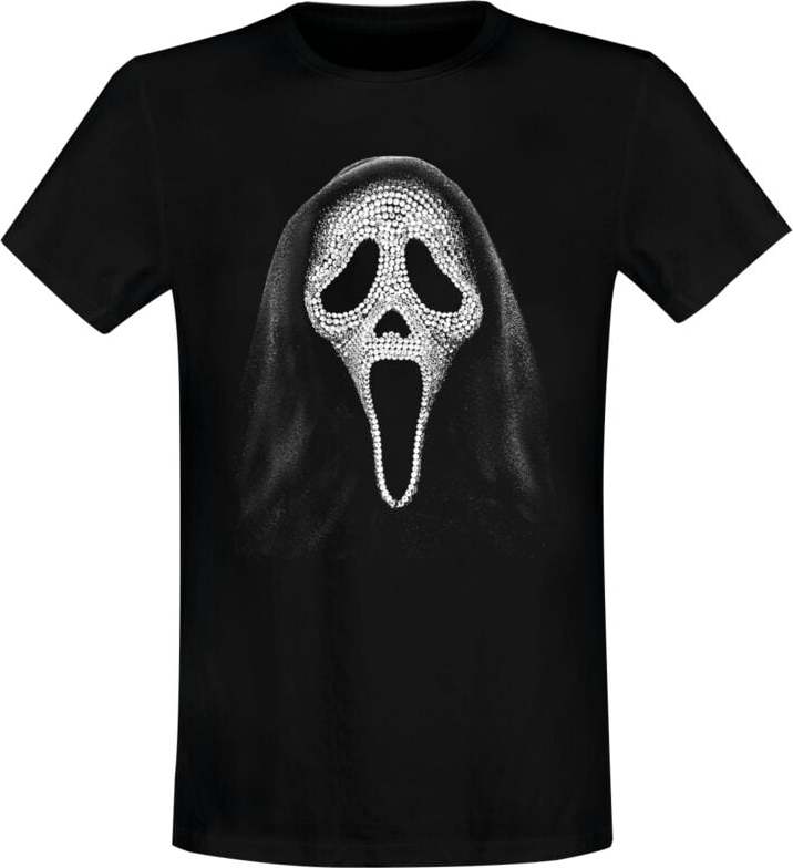 Scream (Film) Ghostface - Bling Tričko černá - Merchstore.cz