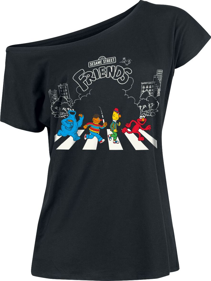 Sesame Street Come Together Dámské tričko černá - Merchstore.cz Sesame Street Come Together Dámské tričko černá - Merchstore.cz