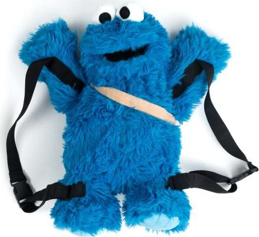 Sesame Street Cookie Monster Batoh modrá/cerná - Merchstore.cz