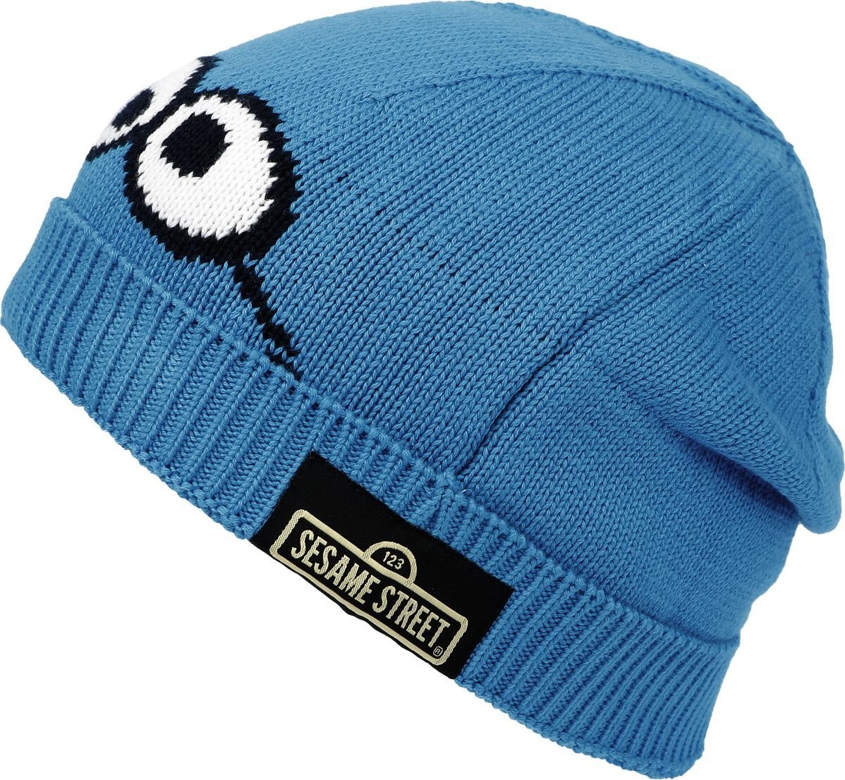 Sesame Street Cookie Monster Čepice modrá - Merchstore.cz