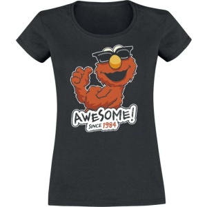 Sesame Street Elmo Awesome Dámské tričko černá - Merchstore.cz