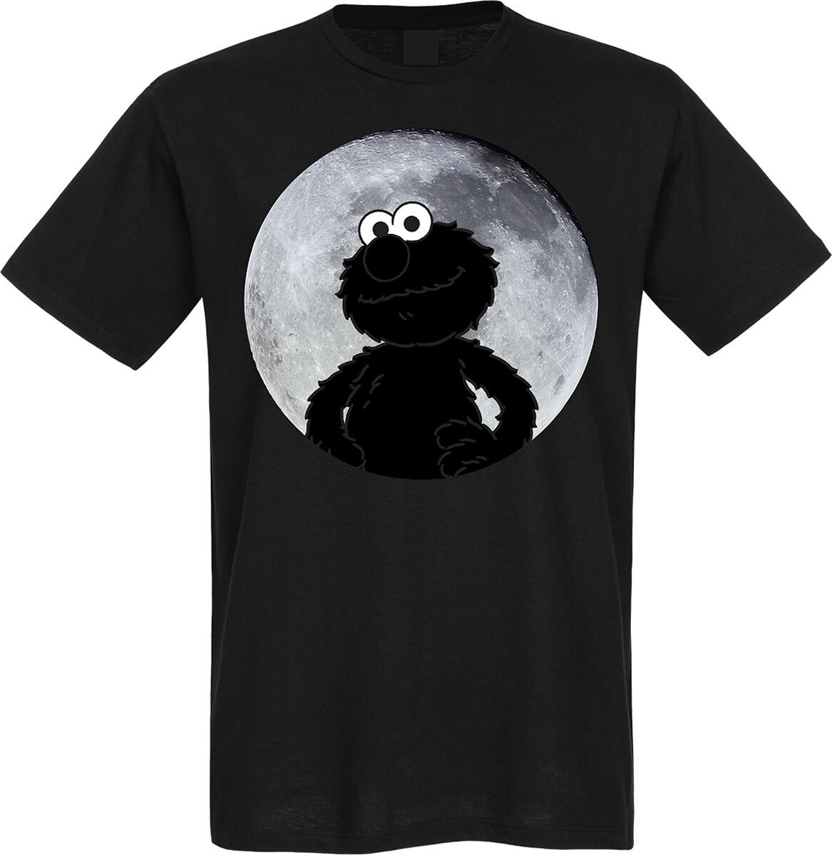 Sesame Street Elmo Moonlight Tričko černá - Merchstore.cz Sesame Street Elmo Moonlight Tričko černá - Merchstore.cz