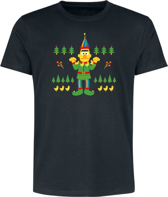 Sesame Street Ernie - Nussknacker Tričko černá - Merchstore.cz