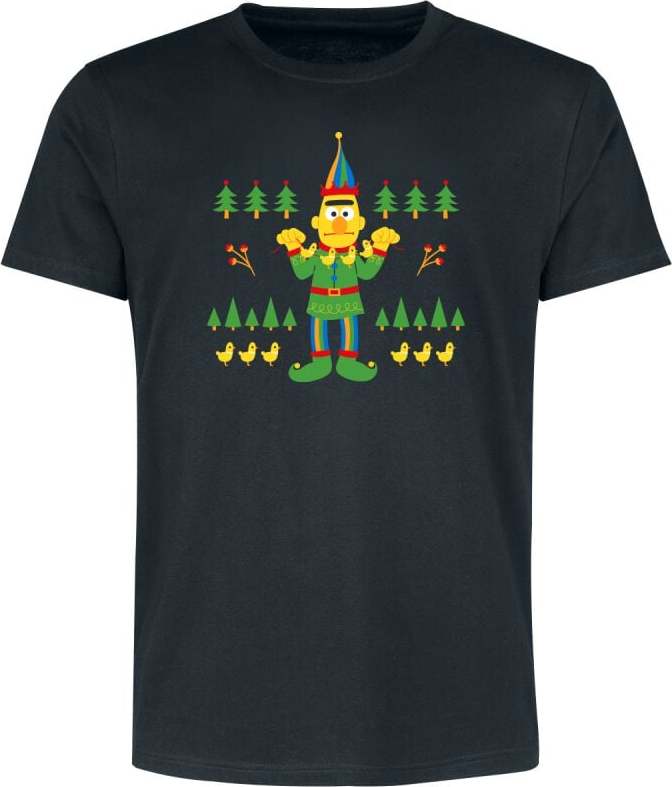 Sesame Street Ernie - Nussknacker Tričko černá - Merchstore.cz