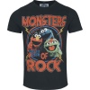 Sesame Street Famous Forever - Monsters Of Rock Tričko černá - Merchstore.cz