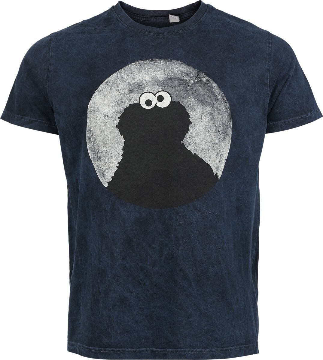 Sesame Street Krümelmonster - Cookie Monster - Moonlight Tričko modrá - Merchstore.cz Sesame Street Krümelmonster - Cookie Monster - Moonlight Tričko modrá - Merchstore.cz