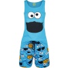 Sesame Street Krümelmonster - Face pyžama modrá - Merchstore.cz