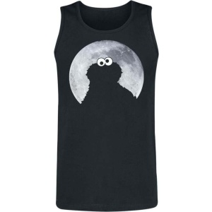 Sesame Street Krümelmonster - Moonlight - Cookie Monster Tank top černá - Merchstore.cz