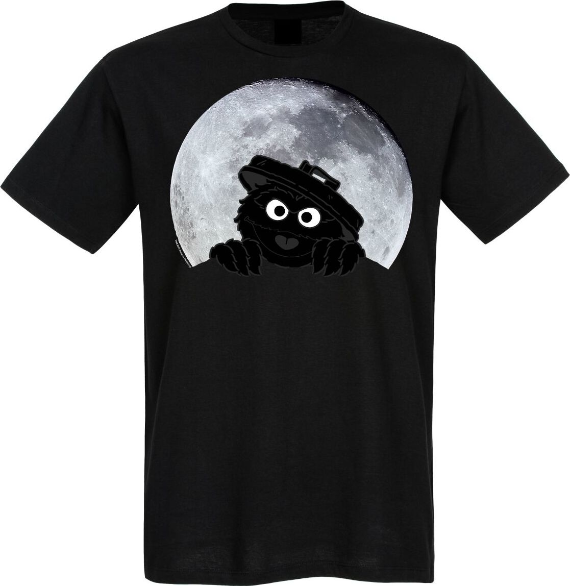 Sesame Street Oskar Moonlight Tričko černá - Merchstore.cz