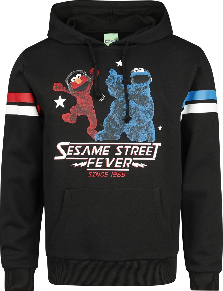 Sesame Street Sesame Street Fever - Elmo und Krümelmonster Mikina s kapucí černá - Merchstore.cz Sesame Street Sesame Street Fever - Elmo und Krümelmonster Mikina s kapucí černá - Merchstore.cz