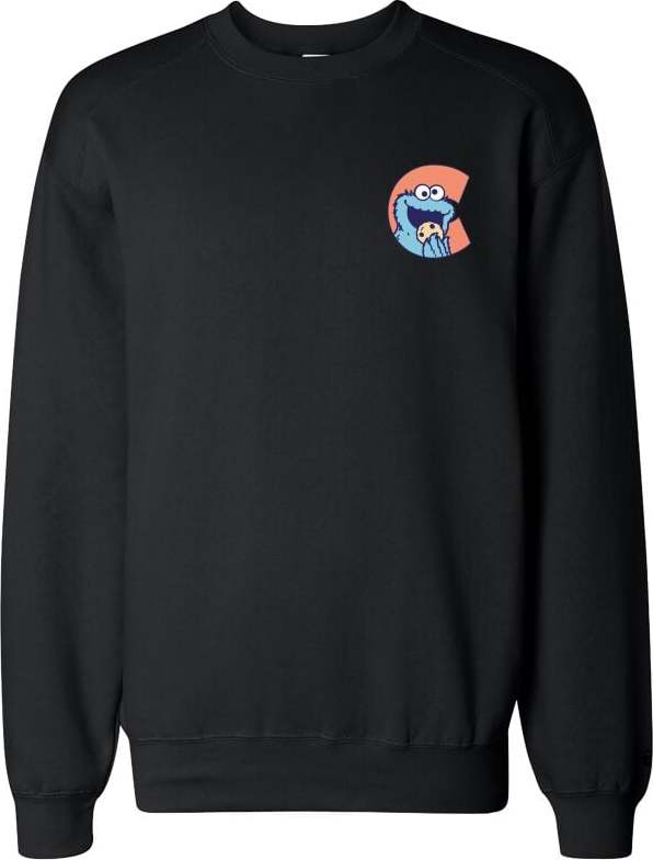 Sesame Street Tričko Cookie Monster Mikina černá - Merchstore.cz