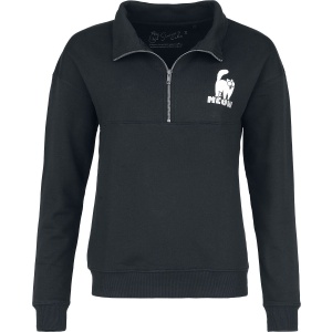 Simon's Cat Pletený svetr se zipem Meow Dámská mikina černá - Merchstore.cz