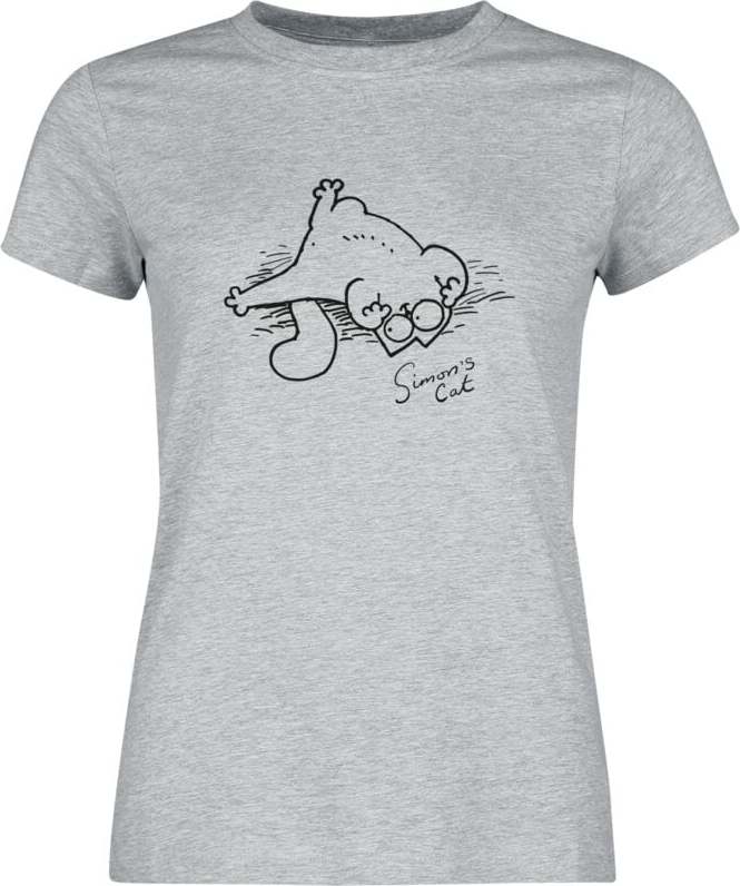 Simon's Cat Simon´s Cat Dámské tričko prošedivelá - Merchstore.cz Simon's Cat Simon´s Cat Dámské tričko prošedivelá - Merchstore.cz