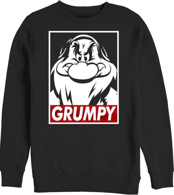 Sněhurka a sedm trpaslíků Rejpal Mikina černá - Merchstore.cz