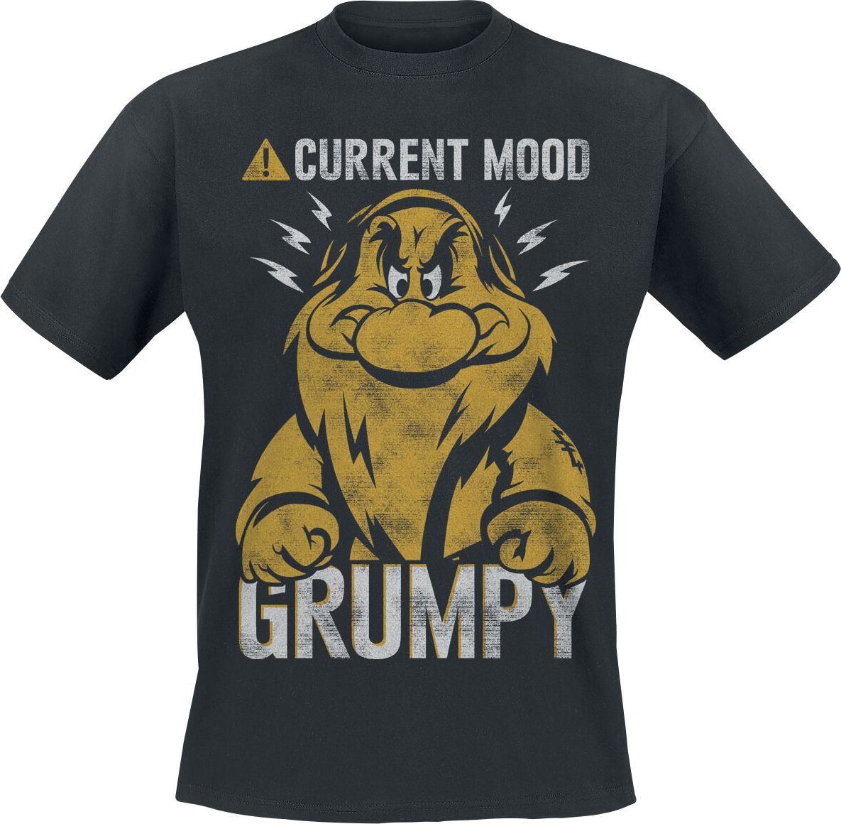 Sněhurka a sedm trpaslíků Snow White and the Seven Dwarfs - Current Mood - Grumpy Tričko černá - Merchstore.cz