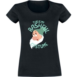 Sněhurka a sedm trpaslíků Bashful Costume Dámské tričko černá - Merchstore.cz