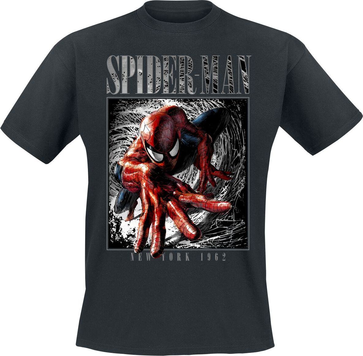 Spider-Man New York - 1962 Tričko černá - Merchstore.cz