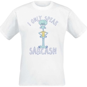SpongeBob SquarePants Sarcasm only Tričko bílá - Merchstore.cz