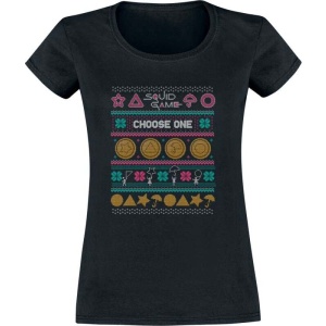 Squid Game Tričko Dagalog Cookie Dámské tričko černá - Merchstore.cz