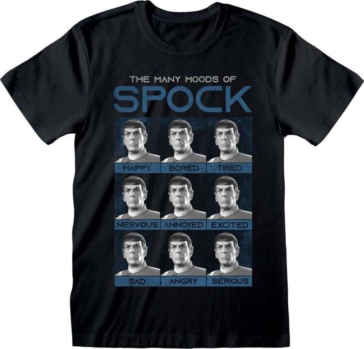 Star Trek Many Moods Of Spock Tričko černá - Merchstore.cz Star Trek Many Moods Of Spock Tričko černá - Merchstore.cz