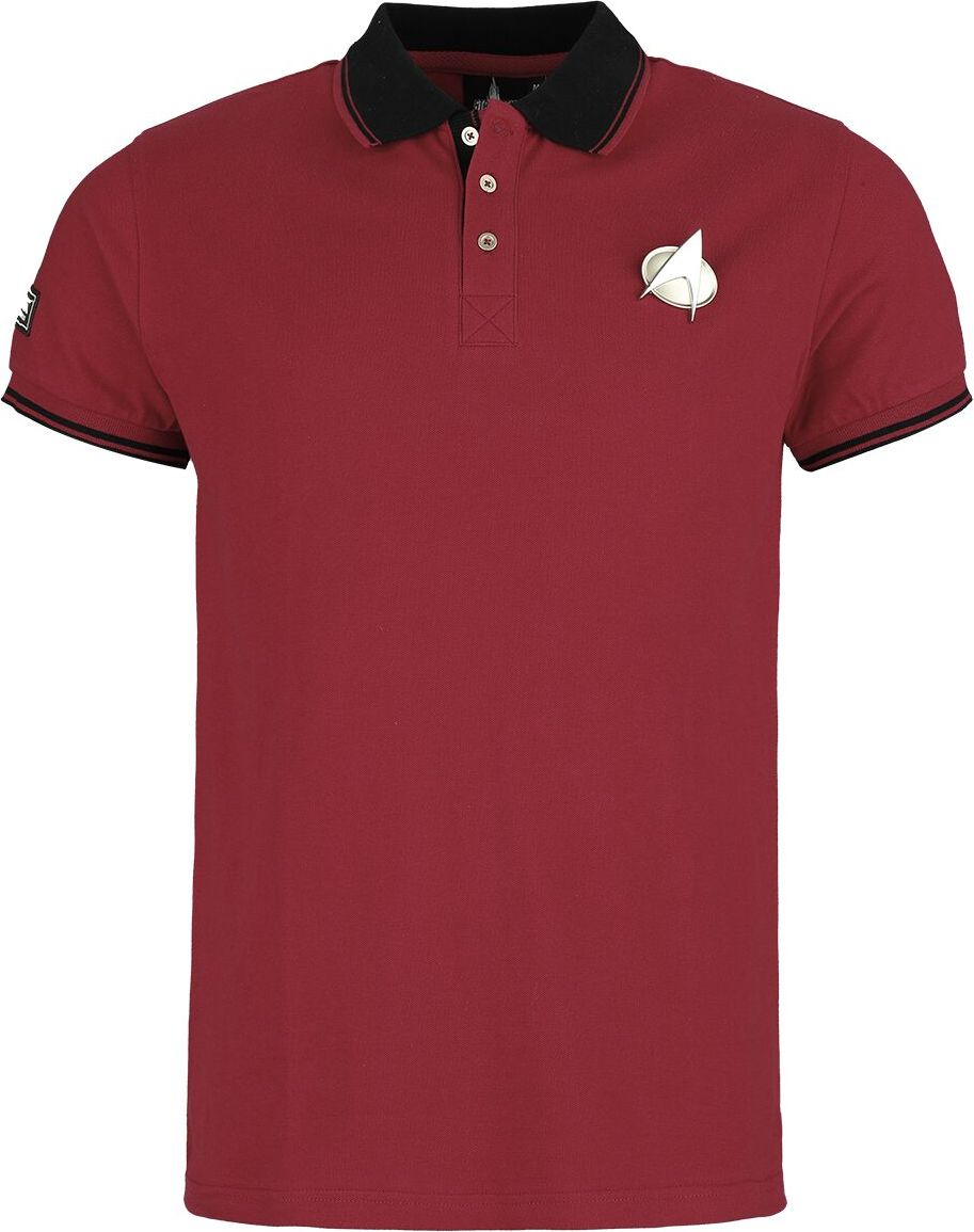 Star Trek The Next Generation Polo tričko červená - Merchstore.cz Star Trek The Next Generation Polo tričko červená - Merchstore.cz