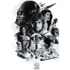 Star Wars 40th Anniversary - Montage plakát cerná/bílá - Merchstore.cz