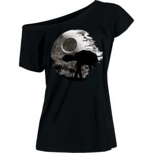 Star Wars AT-AT - Death Star Dámské tričko černá